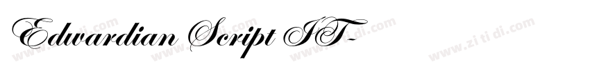 Edwardian Script IT字体转换